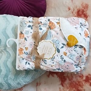 Sweet Romance Sherpa Reversible Baby Blanket